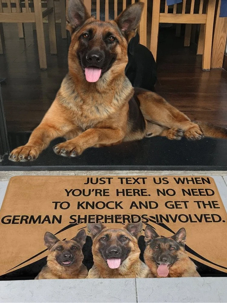 No Need To Knock Boxer Doormat 3D Printed My Dog Doormat Antypoślizgowa mata podłogowa do drzwi Dekoracyjna wycieraczka na ganek 40x60cm DropShipping — zdjęcie 2