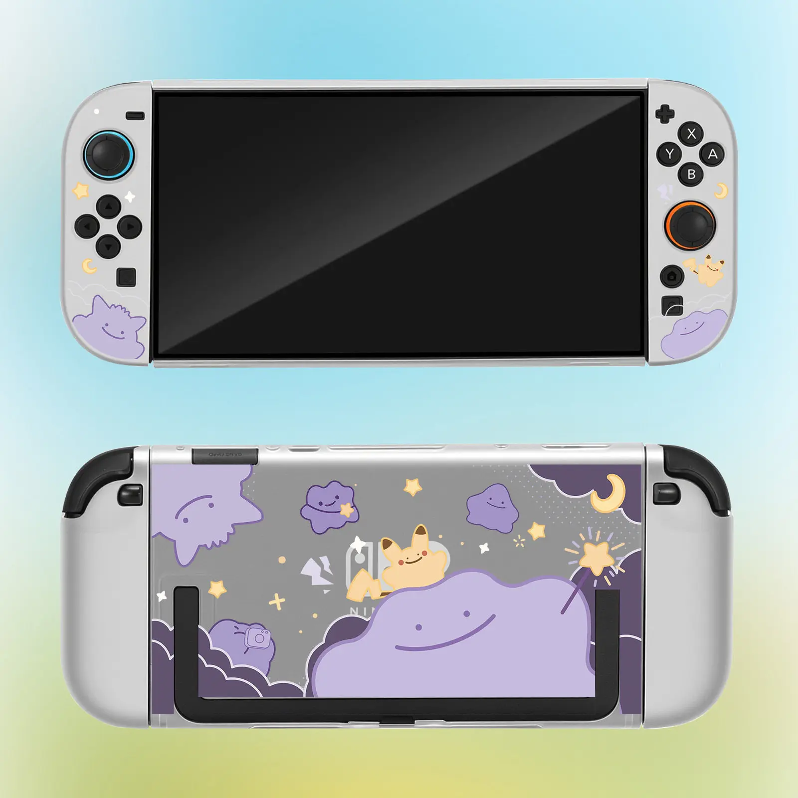 Switch 2 Matte Hard Shell Beschermhoes Ditto Patroon Voor Ns 2 Joy Con Handheld Game Console Accessoires Randapparatuur