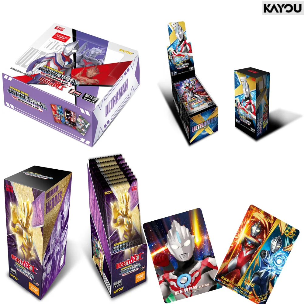 Original KAYOU Ultra Universe Heroes X-File Sammelkarten, Honor Ver.S27, Classic Ver.S46, Deluxe Ver.S44, Seltenes Anime-Spielzeug-Geschenk