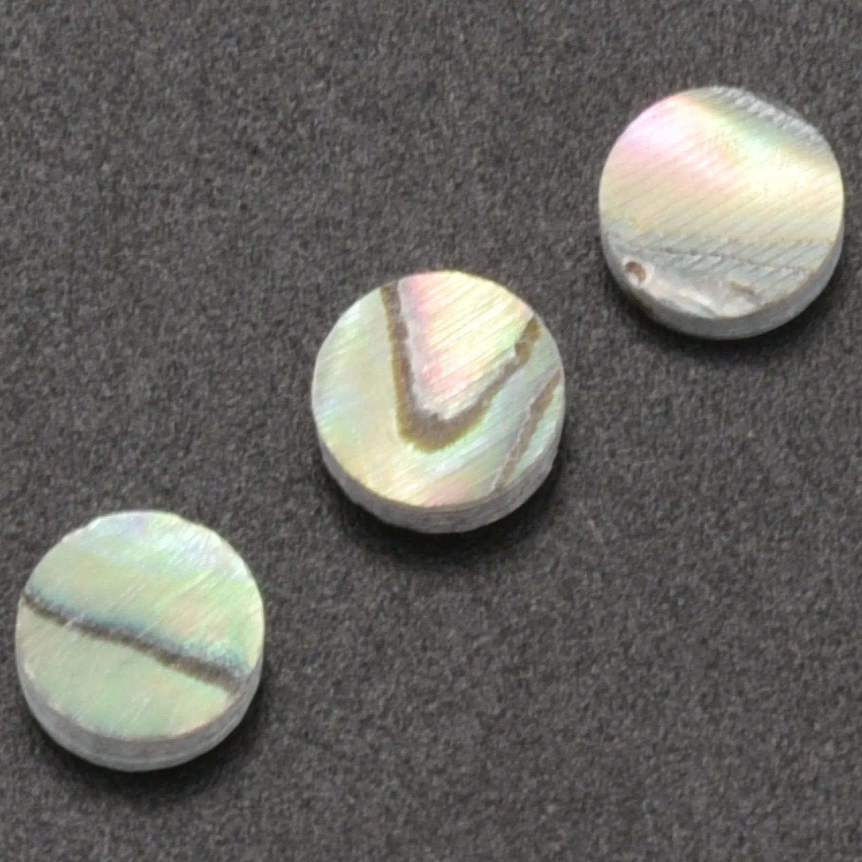 12 шт., новая Зеландия, морское ушко, инкрустация в горошек, 6 мм, боковой маркер для гитары, укулеле, бас, хит продаж