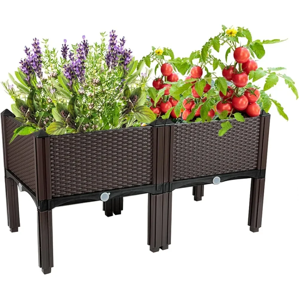 Raised Garden Bed with Legs Planter for Outdoor Plants Planter Box Plant pots Elevated Garden Boxes Perfect