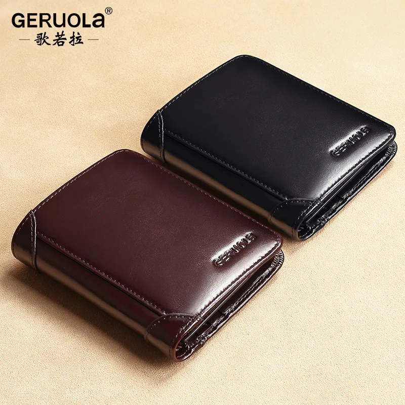 

Wallet Men's leather wallet Card bag Money clip Short anti-theft cash pocket men's premium wallet