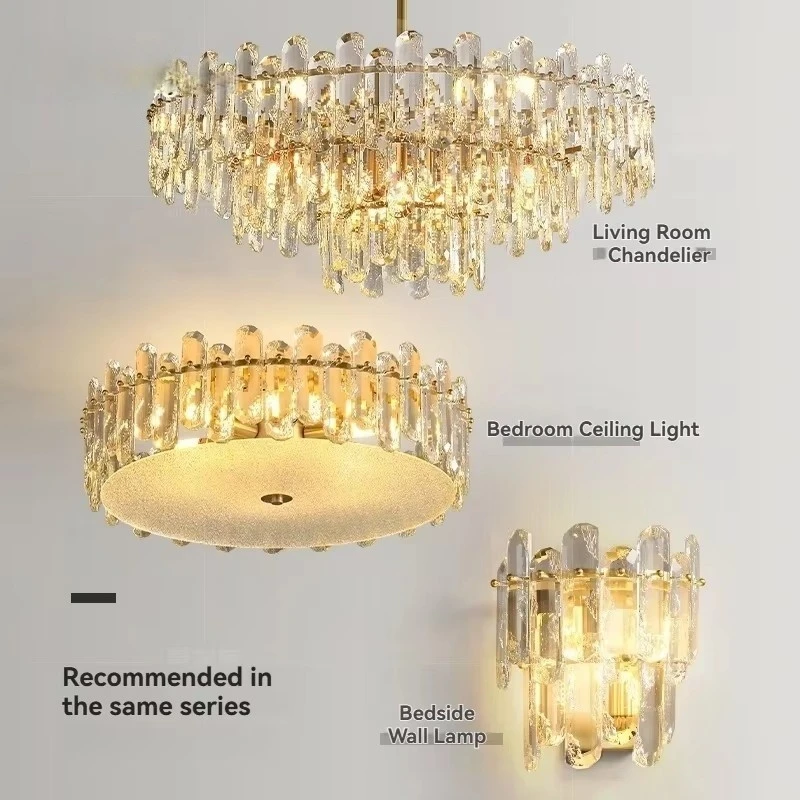 

Luxury Branch Crystal Chandelier Led Lamp For Hotel Lobby Living Dining Room Decor Ceiling Chandeliers Indoor Light Fixtures