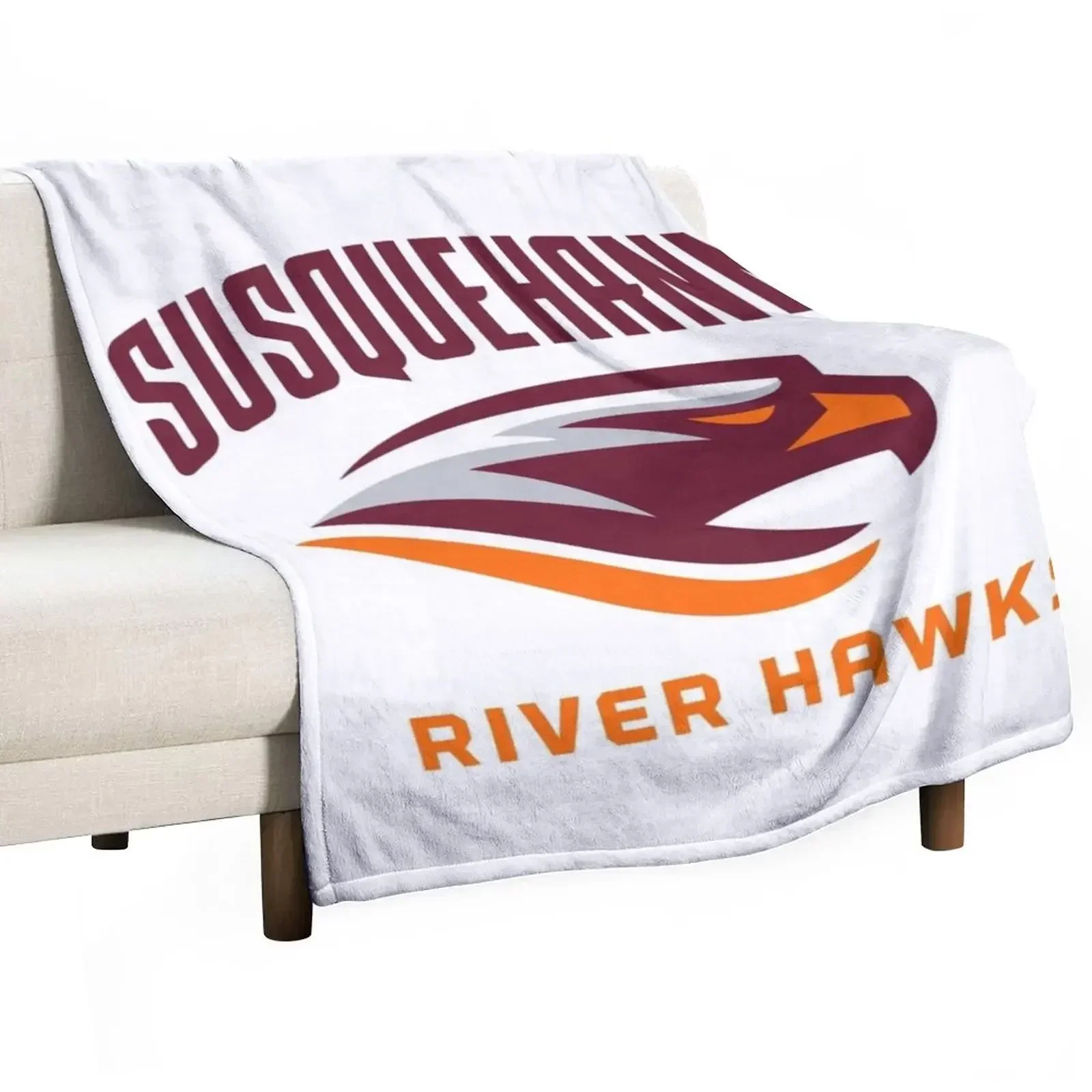 Susquehanna University river hawks Throw Blanket Plaid on the sofa halloween Hair Blankets