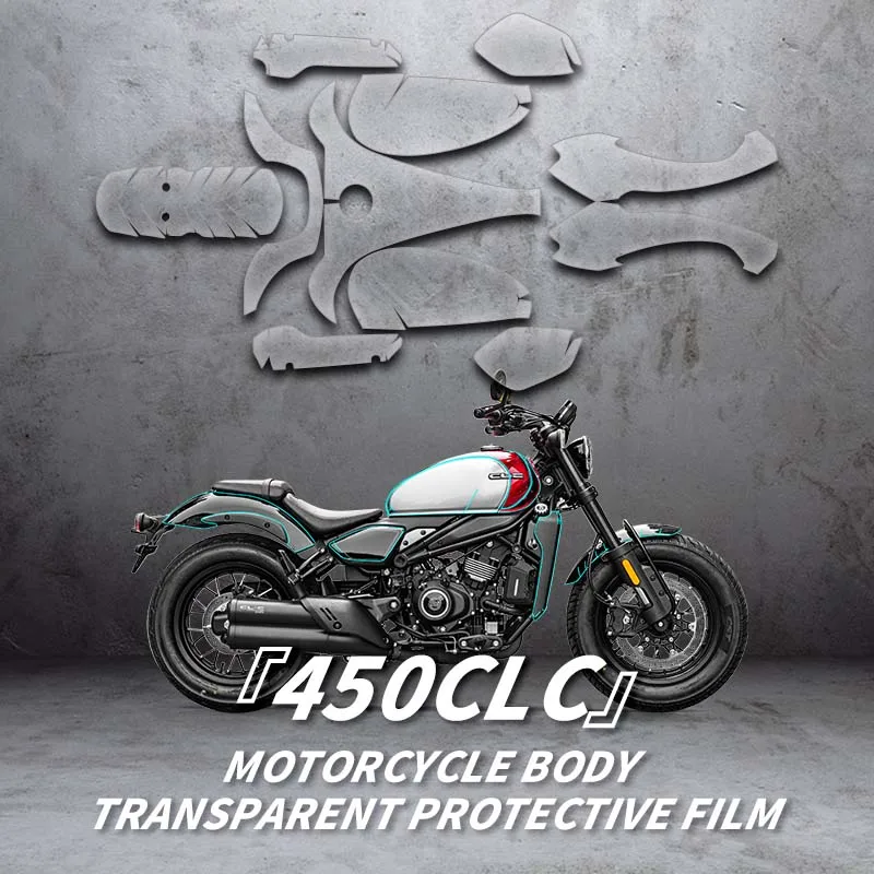 

Для мотоцикла CFMOTO 450CLC, прозрачная защитная пленка для всего тела, комплекты велосипедных аксессуаров, защитные наклейки, наклейки