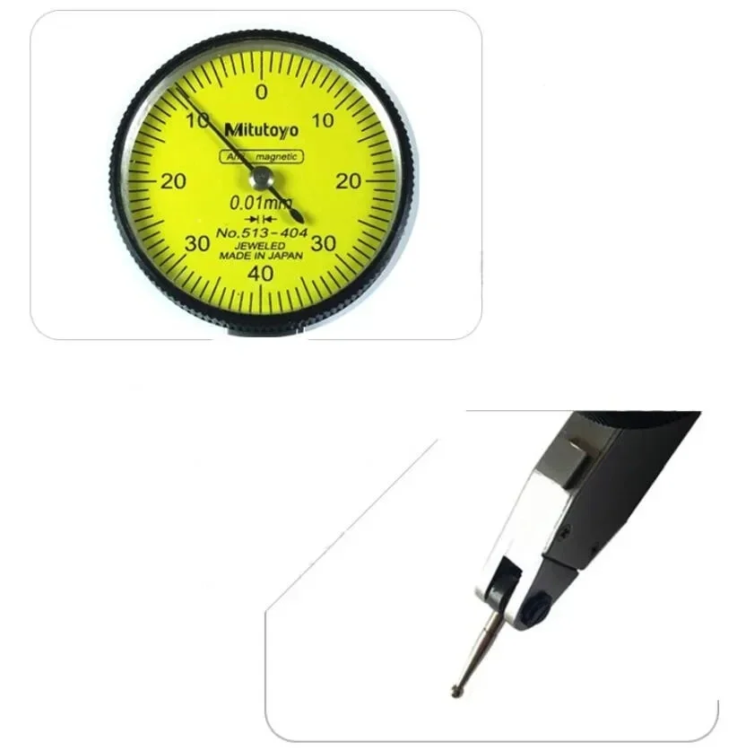 Mitutoyo 0-0.8mm Level Gauge Scale Precision Dial Test Indicator Digital Dial Indicator Flexible Magnetic Base Stand Holder