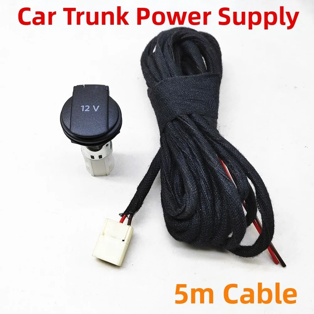 12V Car Power Outlet Adapter 5M Long Cable Multi-Vehicle Charging Socket Car Electronics Accessories