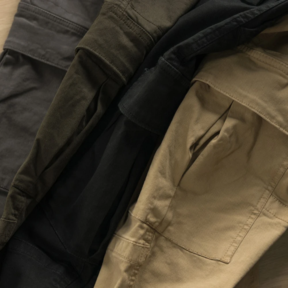 作業服屋外作業グレー男性カーゴパンツ男性ストリートウェアバギーパンツ男性パンツレトロワークパンツレトロルーズフィット