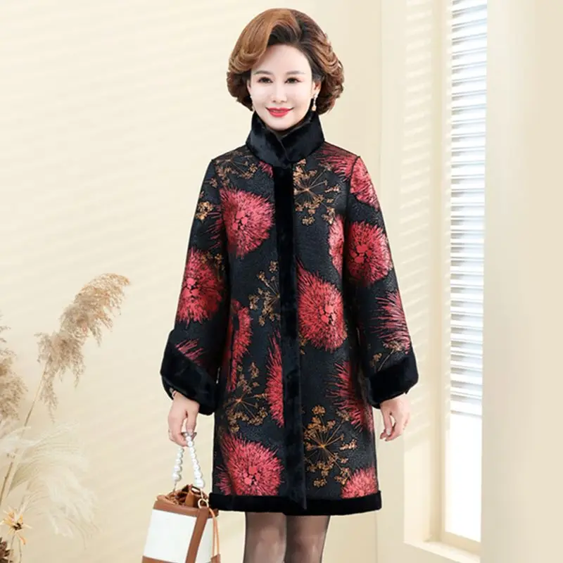 It Is A Thickened Mink Fur Coat and Cotton-padded Jacket New Type of Fur Coat with Faux Fur on Both Sides Fashionable and Fluffy