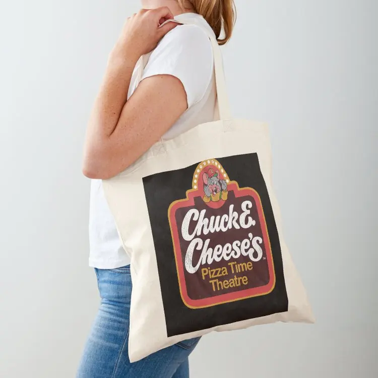 Chuck-E-Cheeses-Pizza-TIME-Theater-T-Shirt Tote Bag Canvas shoulder bag bags woman 2026 Canvas bag for women