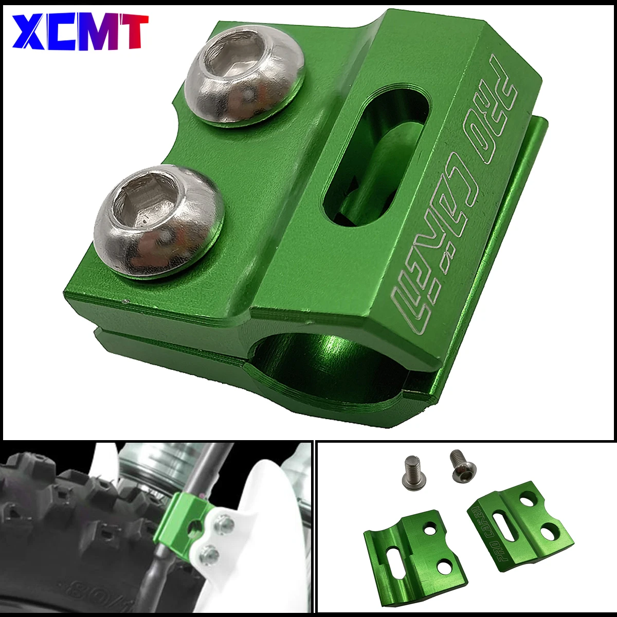 

Motorcycle Aluminum Front Brake Caliper Tubing Clamp Line For Kawasaki Suzuki RM85 RM250 RM125 RMZ250 RMZ450 RMX450Z DRZ400SM