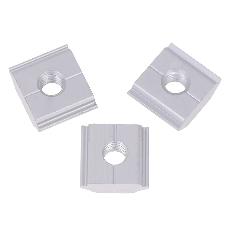 ●5pcs 21.2mm 22.3mm 23.7mm Solar Panel Mounting Aluminum Alloy Bracket End Mid Clamp T-Blocks Square Nuts M8 T-Sliding Nut