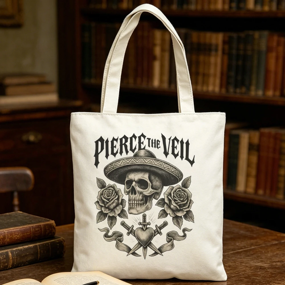 Pierce the Veil tote bag totebag shoulder  reusable y2k personnalisable femme
