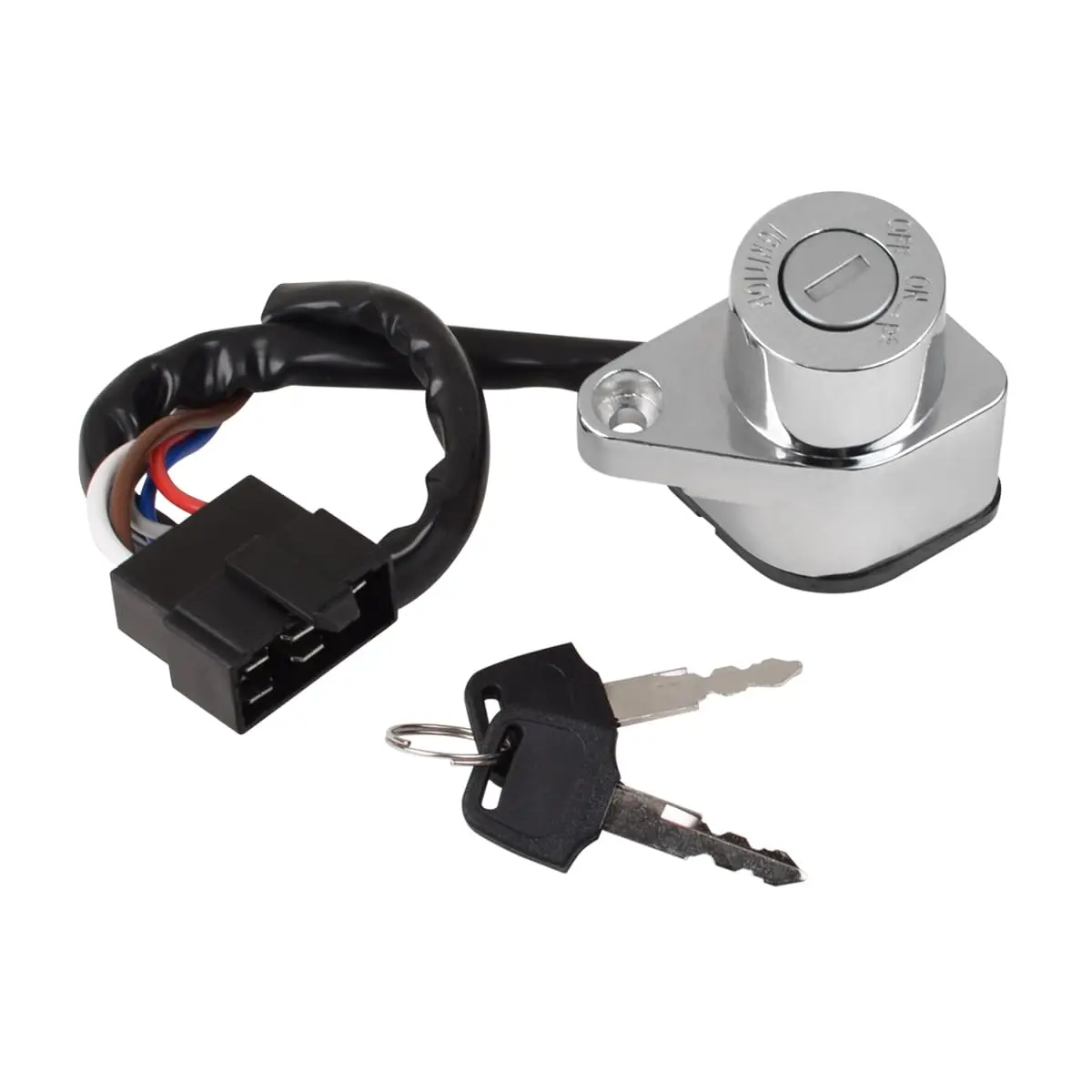 Compatible with Kawasaki Vulcan 800 VN800 Classic Drifter 1995-2006 Motorcycle Ignition Switch Kit with 2 Keys Chrome