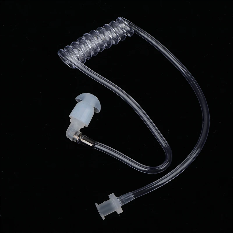 Clear Silicone Air Tube Earplugs Replacement For Two-Way Radio Walkie-talkie Earpiece Headset Accessories