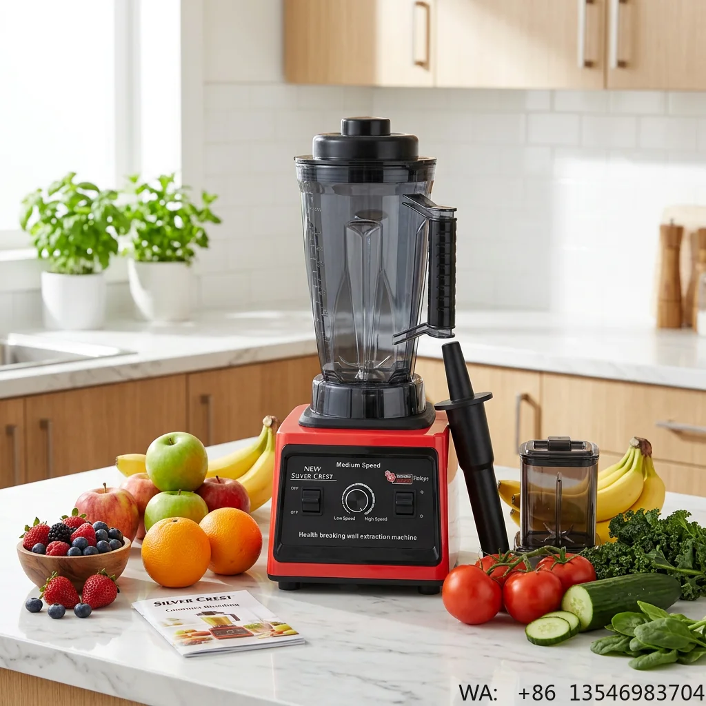 New Blender Electric Wall-Breaking Double Cup Juicer Complementary Food Grinding Soybean Milk Machine Multi-Function 4L 10000W