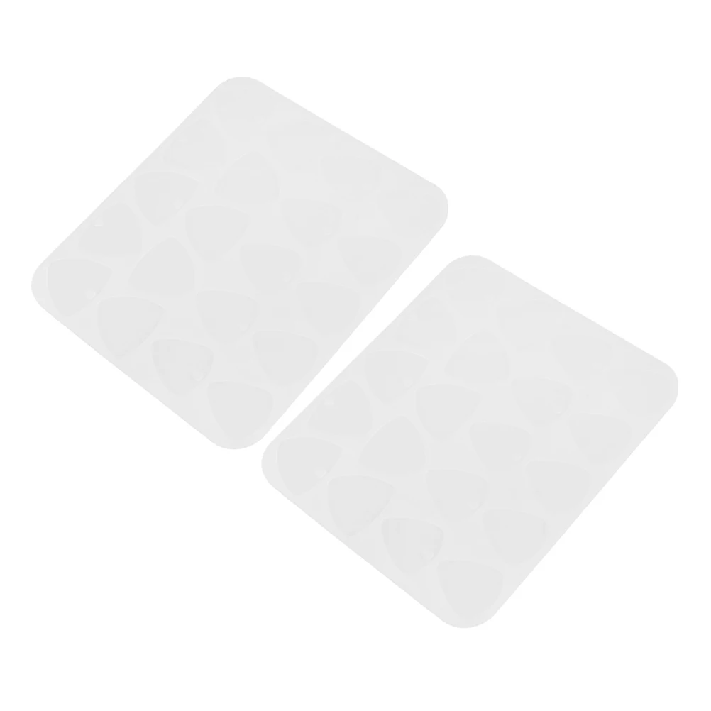 

2Pcs Guitar Picks Silicone Mold DIY Resin Casting Mould for Craft Bass Thumb Finger Picks Keychain Pendant Guitar Silicone Mould