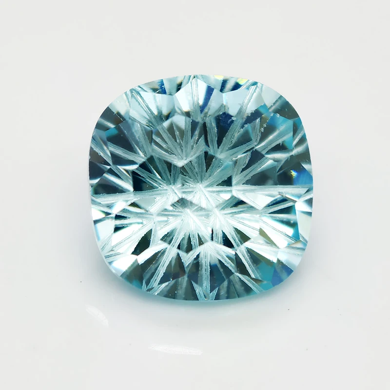 

New L-aquamarine Cushion Pyrotechnic Cut Cubic Zirconia Stones Loose Gemstone for Jewelry Making
