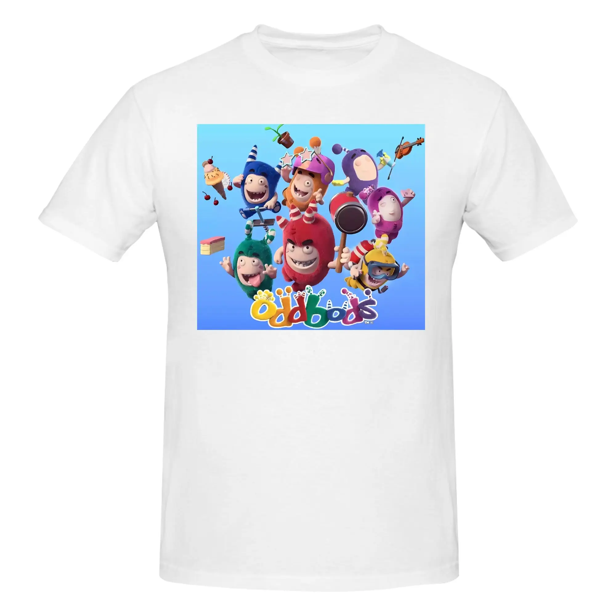 Camiseta de Alta Calidad con Diseño de la Serie Animada Oddbods, Estilo Instagram, Estilo Japonés, Sin Arrugas