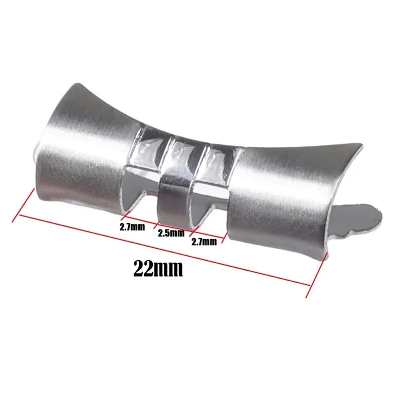2PCS ปลายโค้งสําหรับ Seiko SKX007 SKX009 20 มม.22 มม.สําหรับ Jubilee สแตนเลสสตีลอะแดปเตอร์นาฬิกาอุปกรณ์เสริม