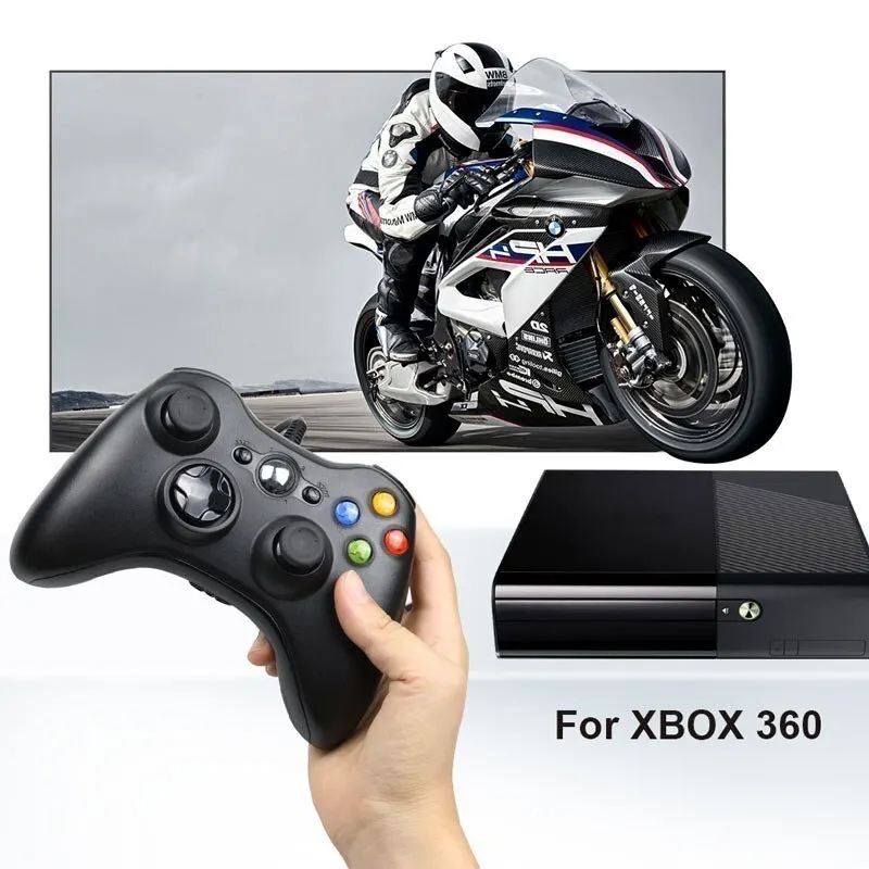 Wired Game Controller for Xbox 360 with Dual-Vibration Joystic Compatible with Xbox 360/360 Slim&PC Windows 7,8,10,11 image 2