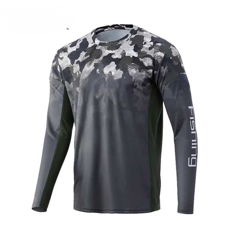 New Men Long Sleeve Fishing Clothing 2023 Outdoor Summer UPF 50 Moisture Wicking Jersey