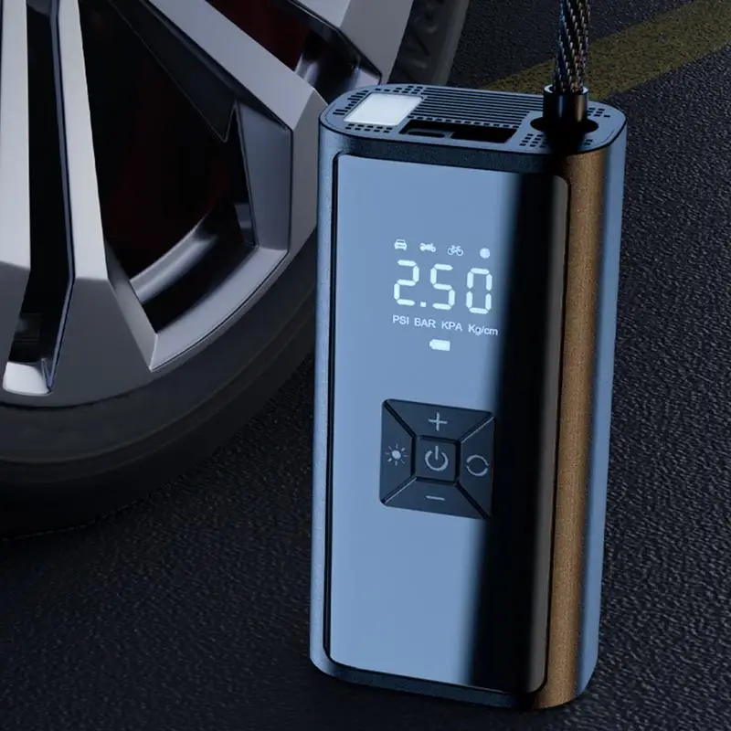 Tire Inflator Portable Air Compressor Air Compressor With Digital Display Wireless Design Car Inflatable Pump For Car Tires