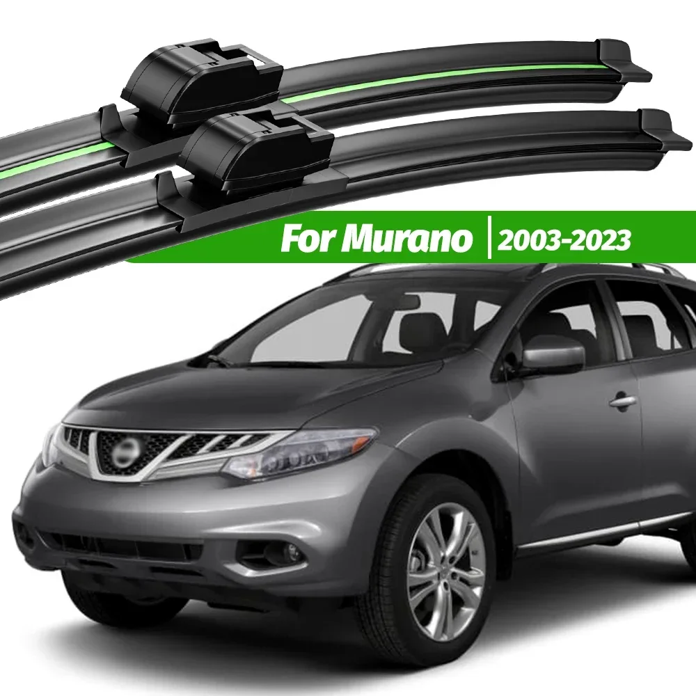 

For Nissan Murano Z50 Z51 Z52 2003-2023 2pcs Front Windshield Wiper Blades 2005 2006 2007 2009 Windscreen Window Accessories