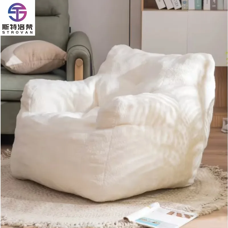 Modern Tufted Shredded Memory Foam Bean Bag Sofa for Home Office for Studying Playing & Reading Black Friday Christmas Sale