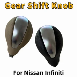 Gear Shift Knob Car Automatic Black Beige For Nissan Patrol Y62 For Infiniti G25 G37 FX37 EX37 QX70 Q60 34910-JK03A 34910-1LA6C