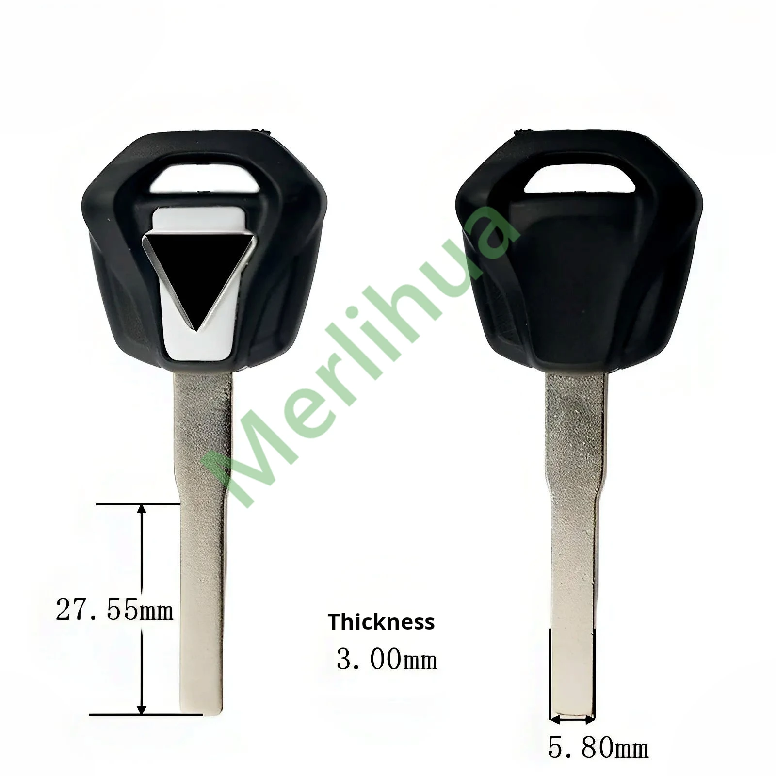 motorcycle key, suitable for: British Triumph chip key blank 675, T100, T900 motorcycle key, key blank.
