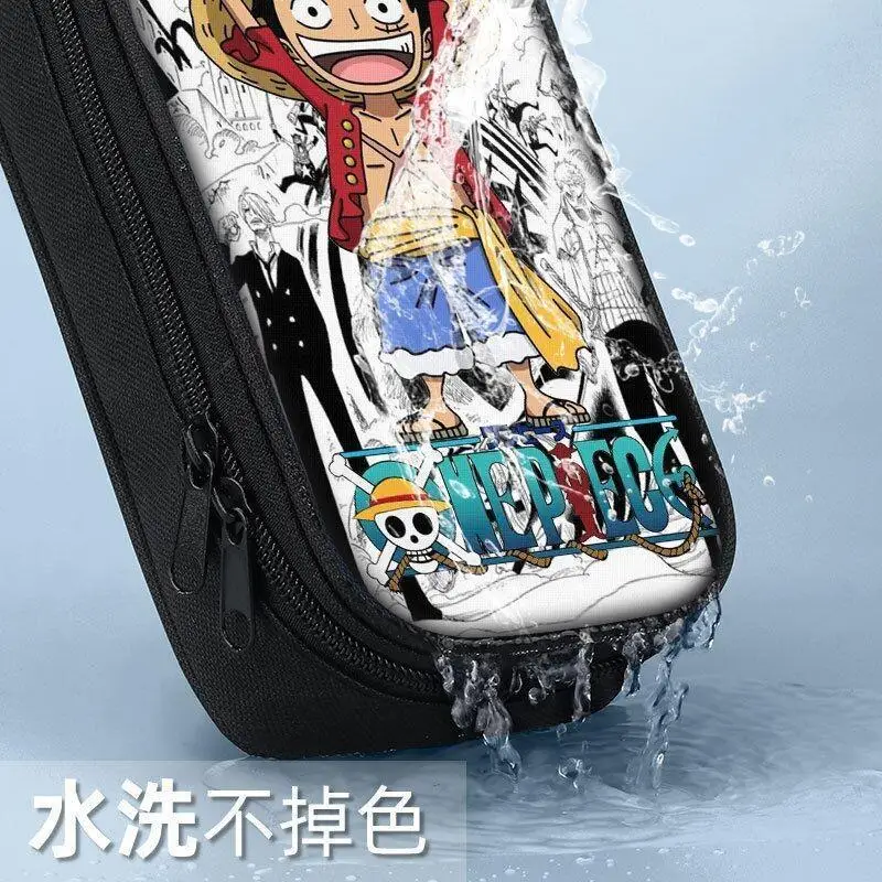 

Пенал для карандашей с персонажами аниме One Piece, холщовый, для мальчиков и девочек, для школьников, для учебы, в японском аниме-стиле, милый дизайн, подарок