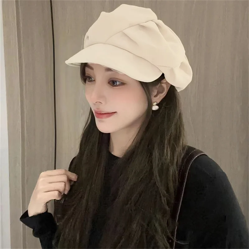 Autumn Winter Beret Hats Women Fashion French Painter Hat Girls Trendy Solid Color Berets Ladies Multicolored Flat Cap 2025