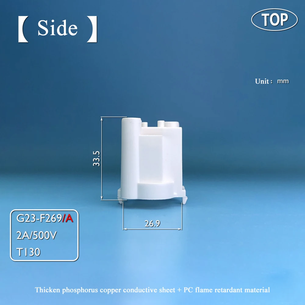 G23 Energy Saving Tube Lamp Holder 2 Pin H Type U Type Lamp Stand Light Socket for Table Lamp Base LED PLS Plug Tube Metal Clamp