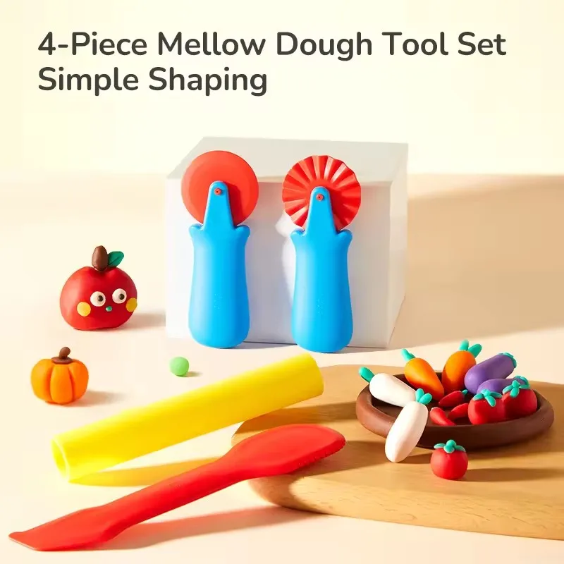 Mideer massa suave plasticina colorida sem manchas crianças criativas artesanais brinquedos diy grande farinha enlatada argila colorida bebê 18m +