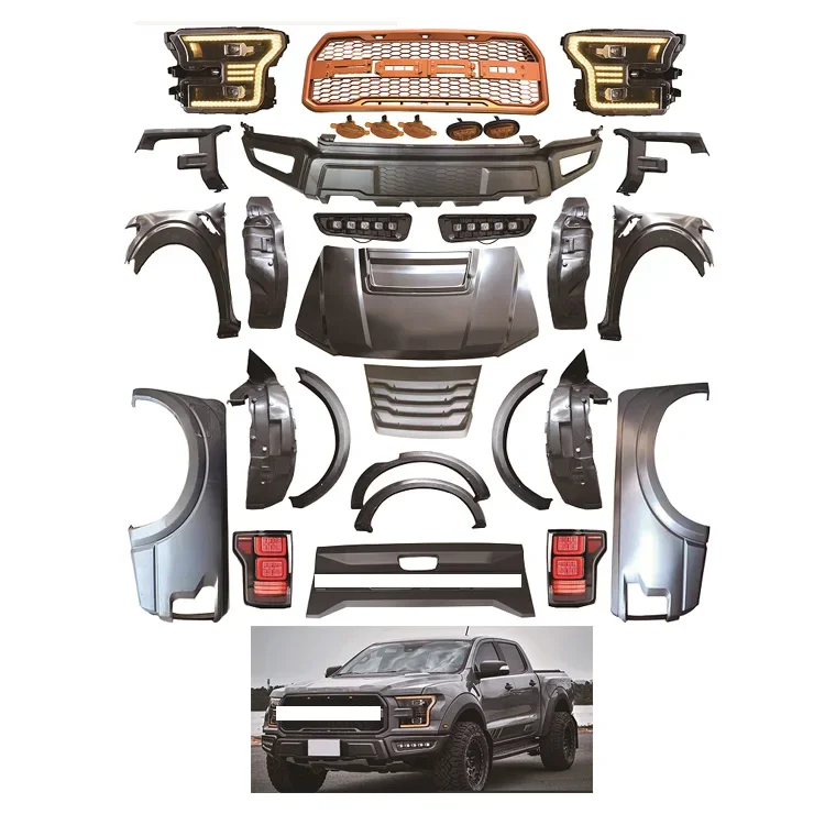 Factory Sales 2020 F150 UPGRADE STYLE ABS BODY KITS FOR FOR FORD RANGER T6 T7 T8 2012-2020