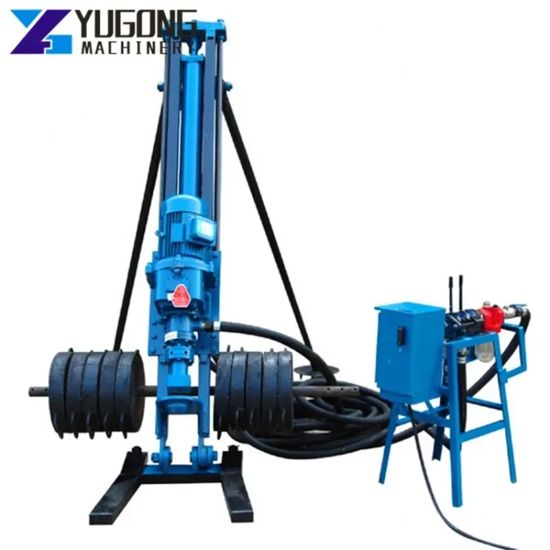 

DTH Small Drilling Rig for Water Well Air Compressor Hammer Rock Drill Structure Small Dth Blast Hole Gold Mining Drilling Rig