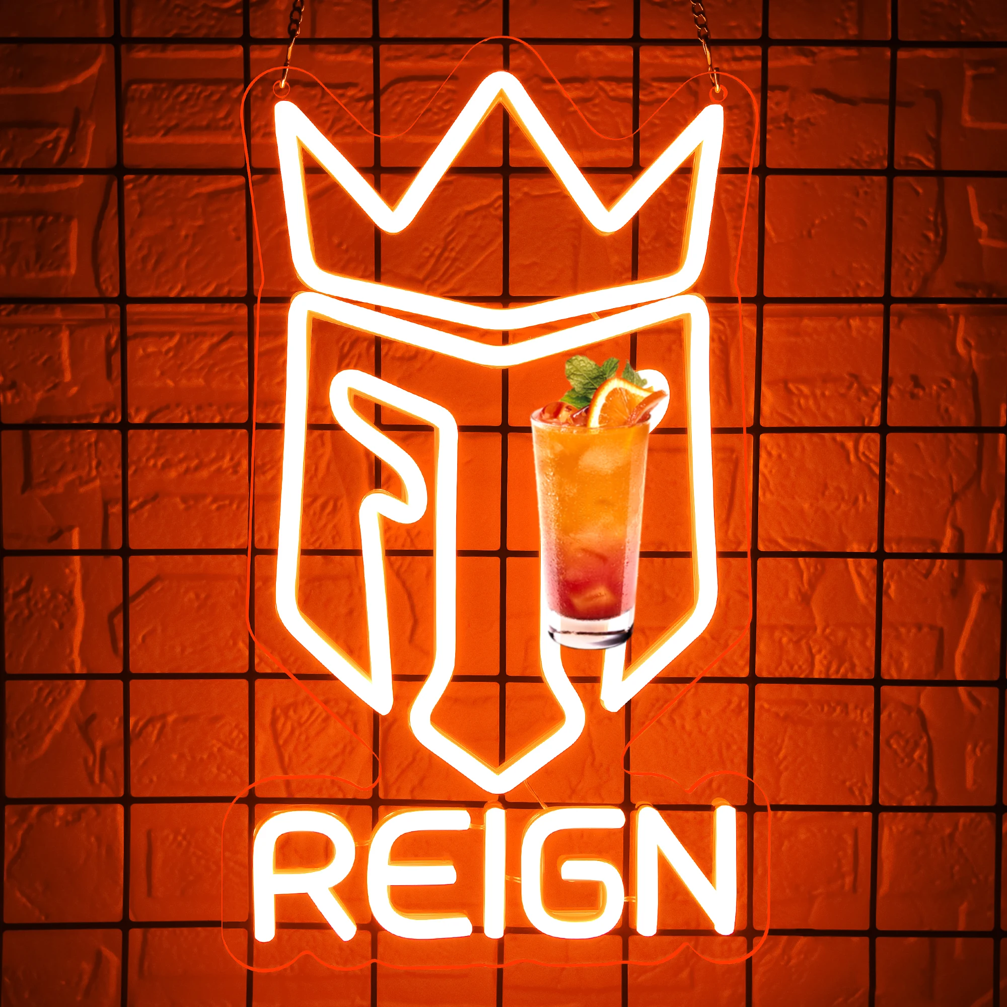 

Neon Sign for Wall Decor Orange Led Neon Sign Light for Shop bedroom Game Room LED Business Cool Sign