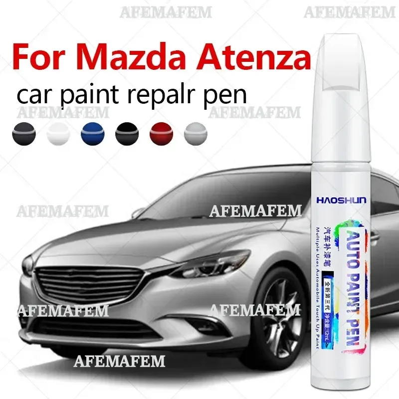 Paint Repair Pen Touch Up Scratch Remover DIY Auto Accessories Black White Blue Red Grey For Mazda Atenza  2002-2025 GG GH GJ GL