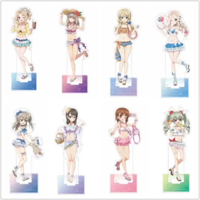 Anime darjeeling kooyama yuzu takebe saori kawashima momo figura boneca acrílico stands modelo brinquedo cosplay para presente