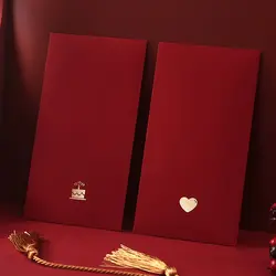 Chinese Traditional Wedding Classical Pocket Money Pouch for Guests Lucky Hongbao Blessing Bag Wedding Decorations Red Envelope