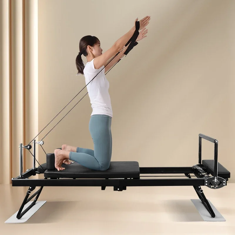 Pilates reformers Extended version foldable yoga bed machine used foldable bed equipment metal folding pilates reformer