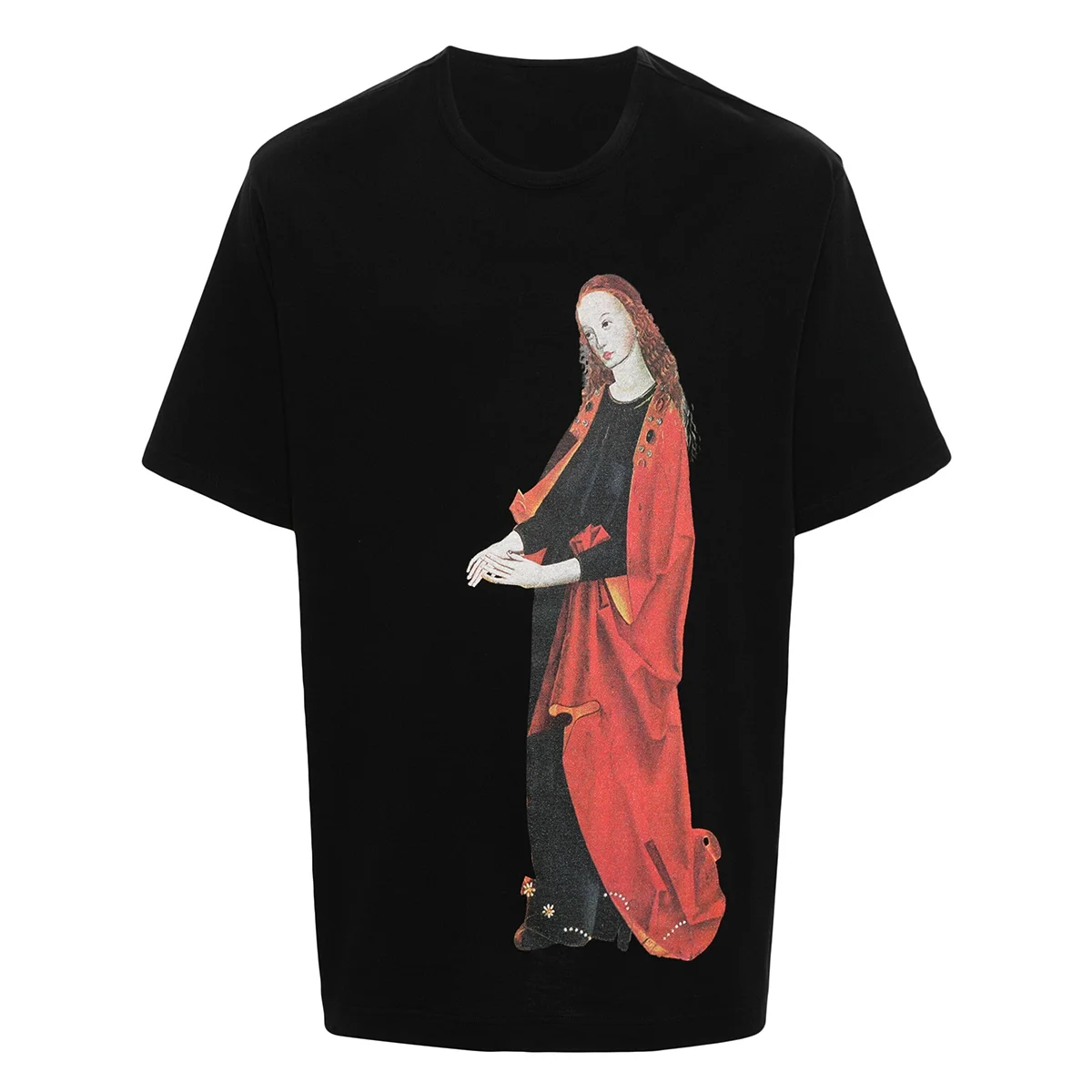 YAMAMOTO-Style T-shirt 2026 Summer HighQuality Dark Style Printed Short-Sleeved Simple Loose-Tee