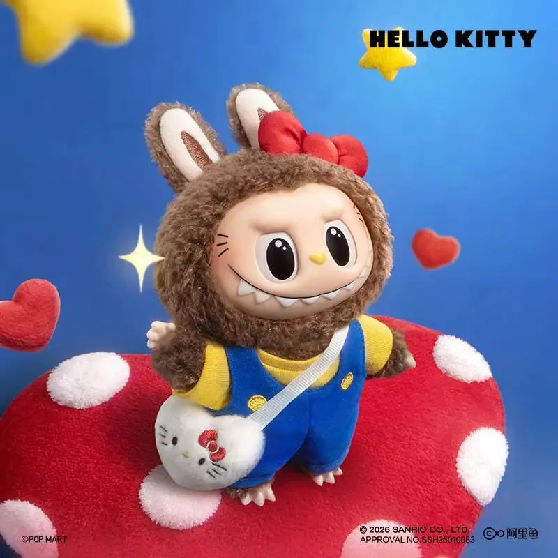 

Popmart Blind Box Cartoon Keychain PVC Hello Kitty Labubu Sanrio My Melody Bag Charm Mystery Toy Gift