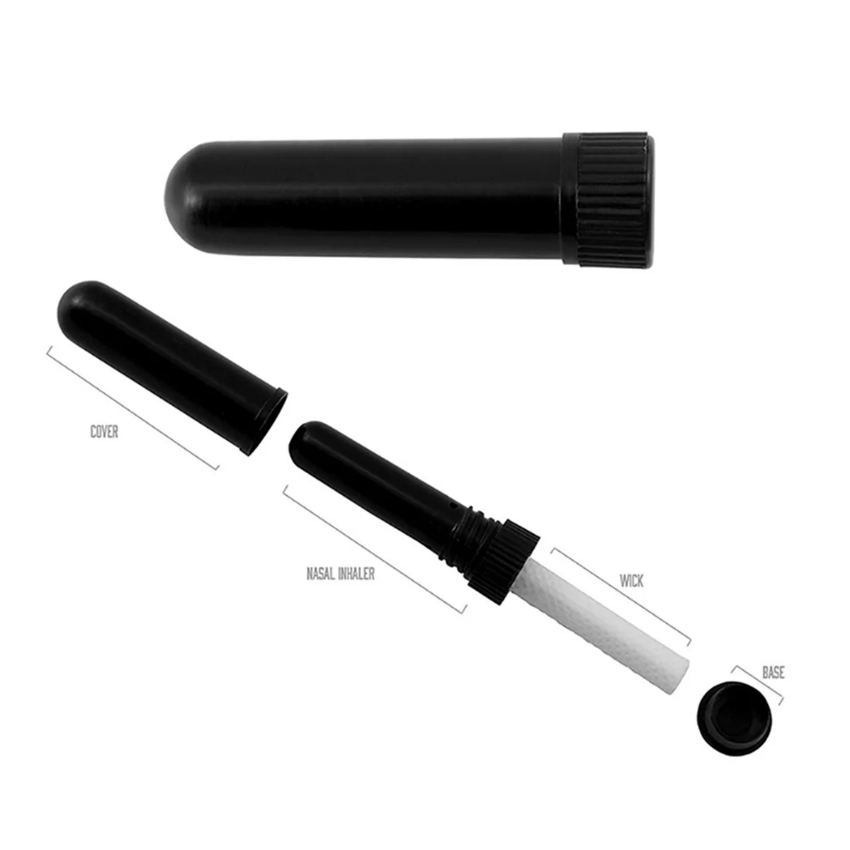 一度 24 個新しいアロマセラピーオイルアロマセラピーブランク鼻吸入器スティックポータブル