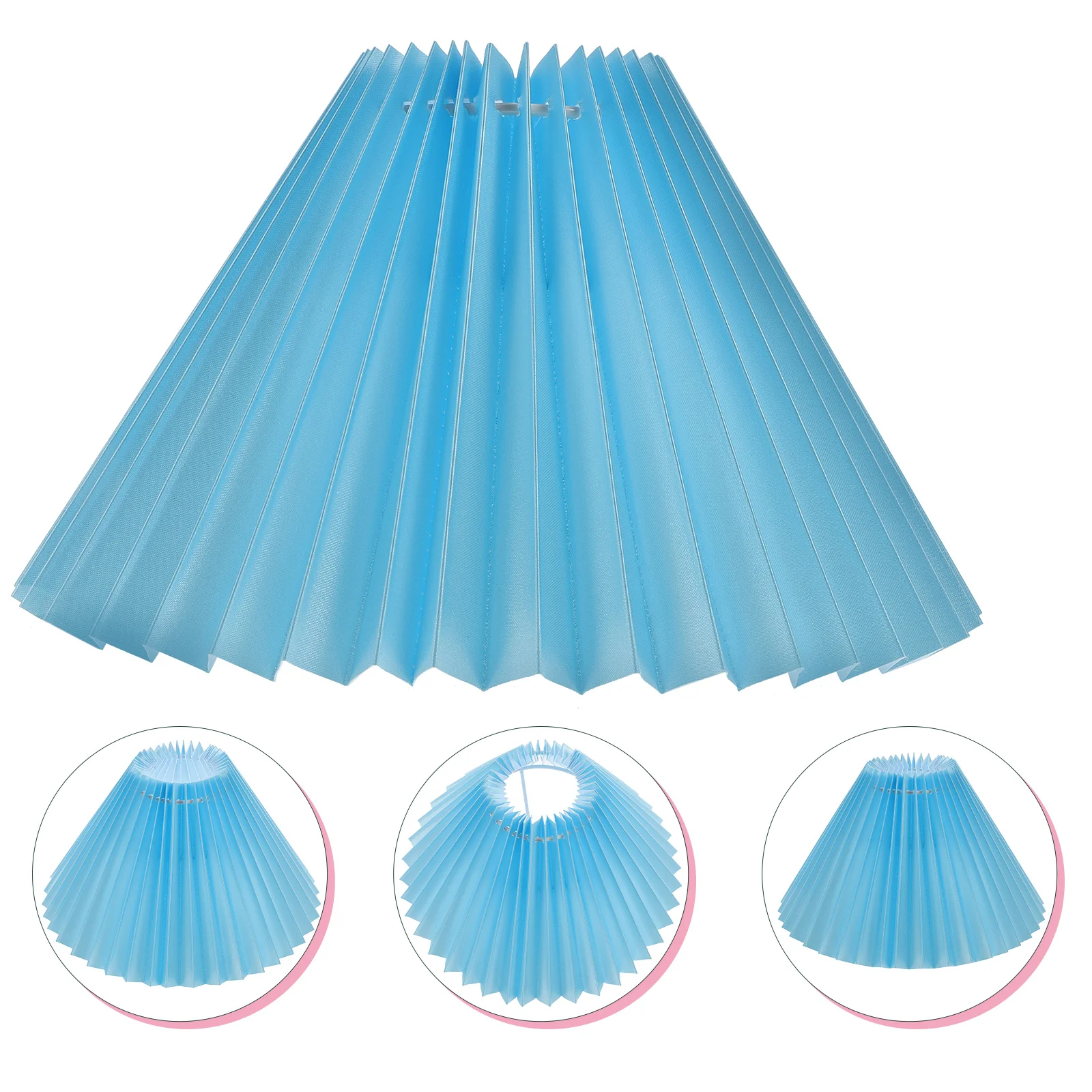 

Creative Pleated Lampshade For Table Light Cloth Light Cover Home Decorative Durable Lamp Cover Simple Chic Bedroom Lampshade