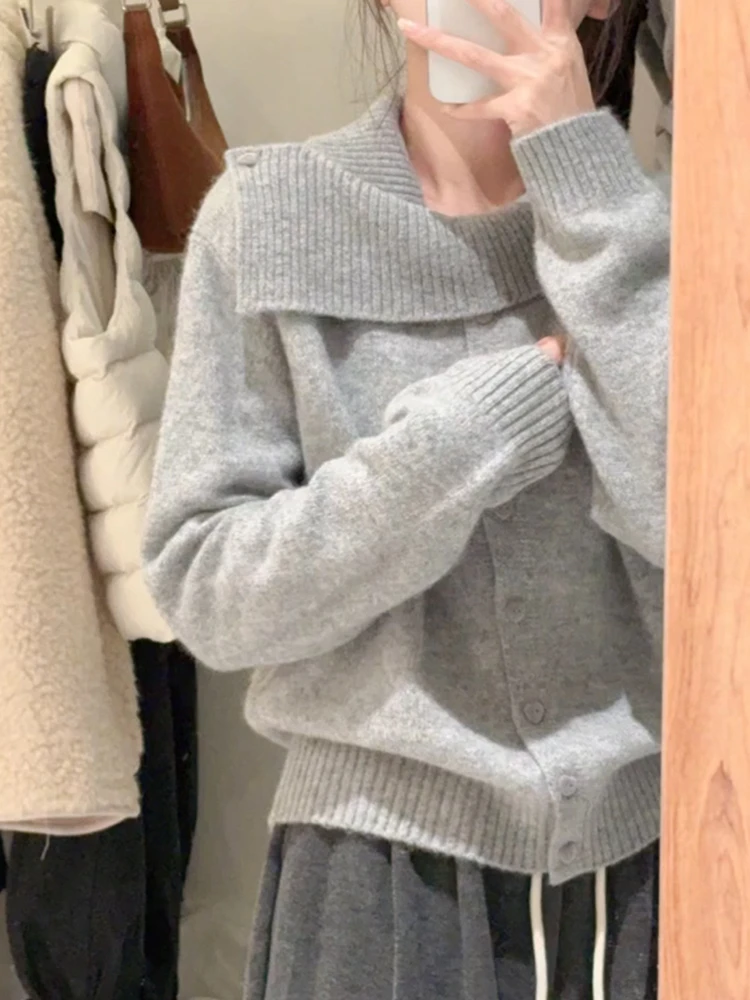 Suéter Cárdigan Abierto de Punto Suave y Acogedor para Mujer, Diseño Irregular is, Informal, para Otoño e Invierno, Prenda ...