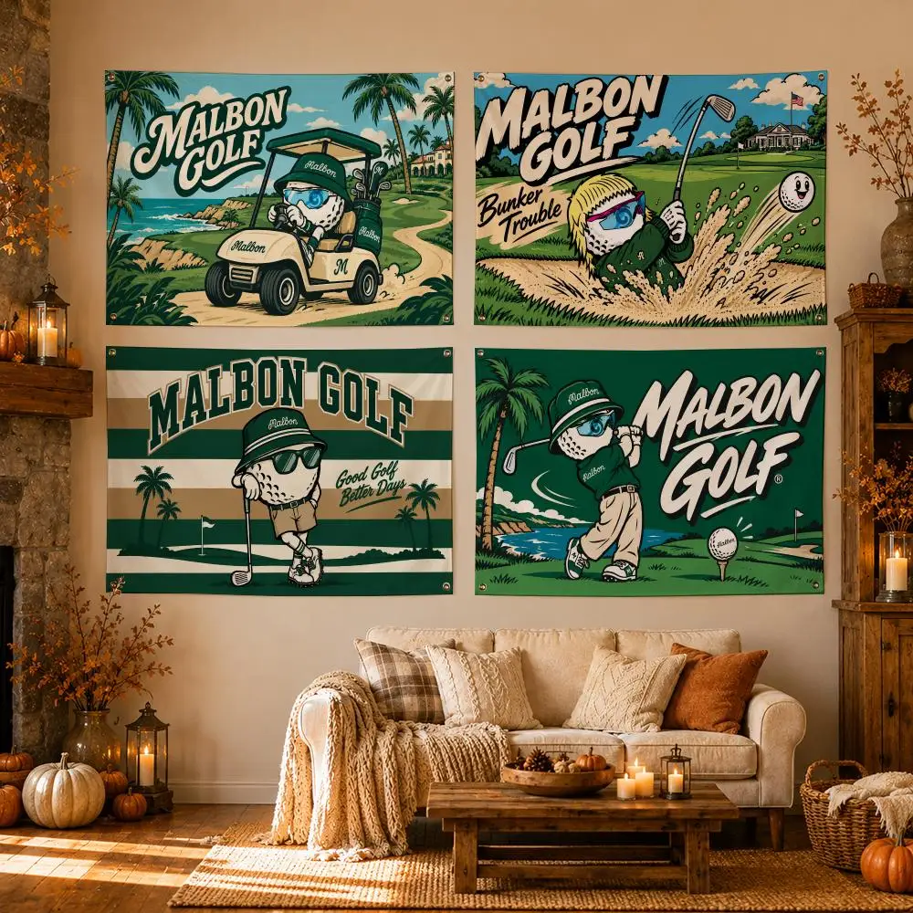 Brand Malbon Golf Flags Flags for Room, Bedroom, Home, Outdoor, Wall Hanging, Concert Print, Art Banner