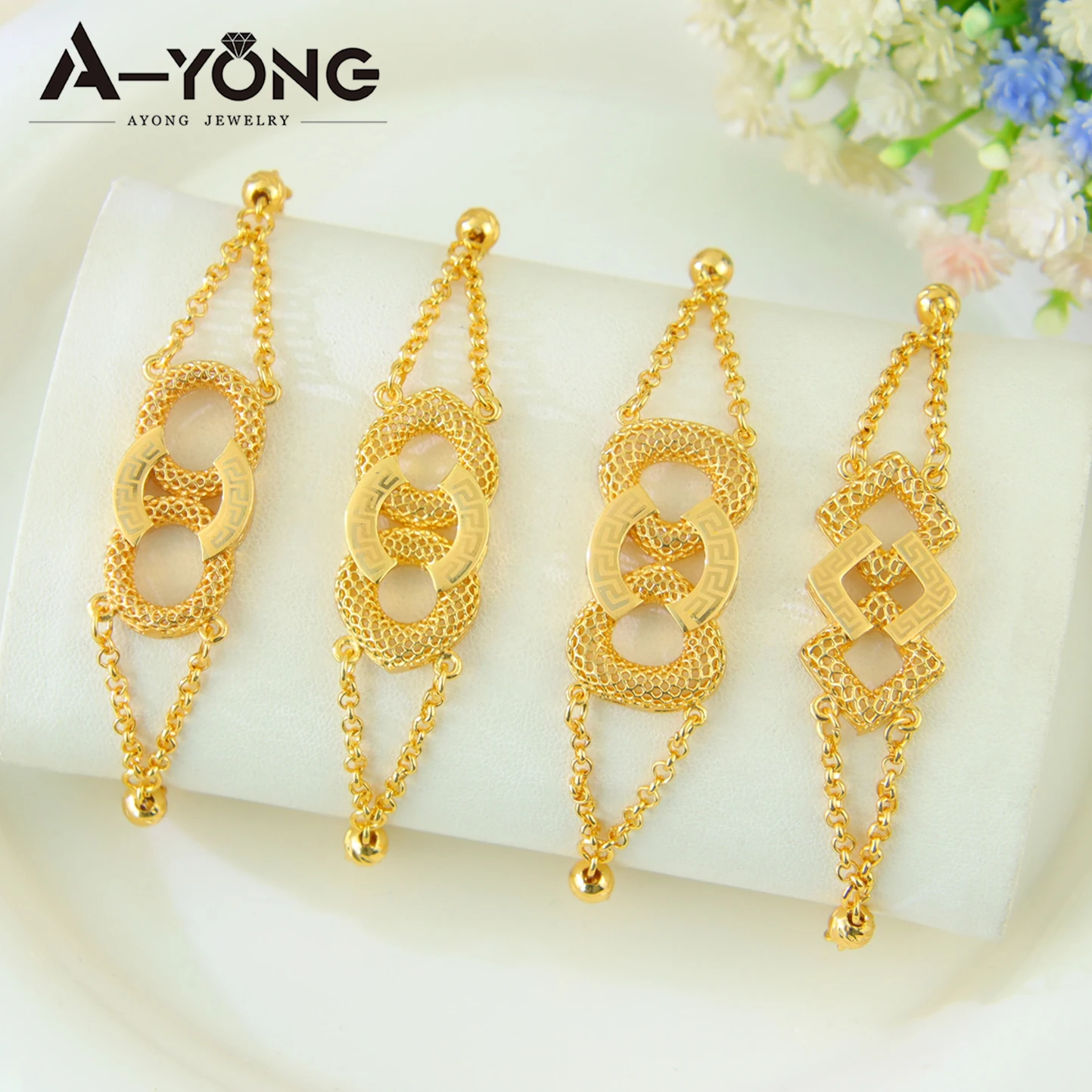 Luxus Dubai Braut Hochzeit Schmuck Set 24k vergoldet Algerien Premium Vintage lange Anhänger Halskette Arabisch heiraten Schmuck – Detail 12