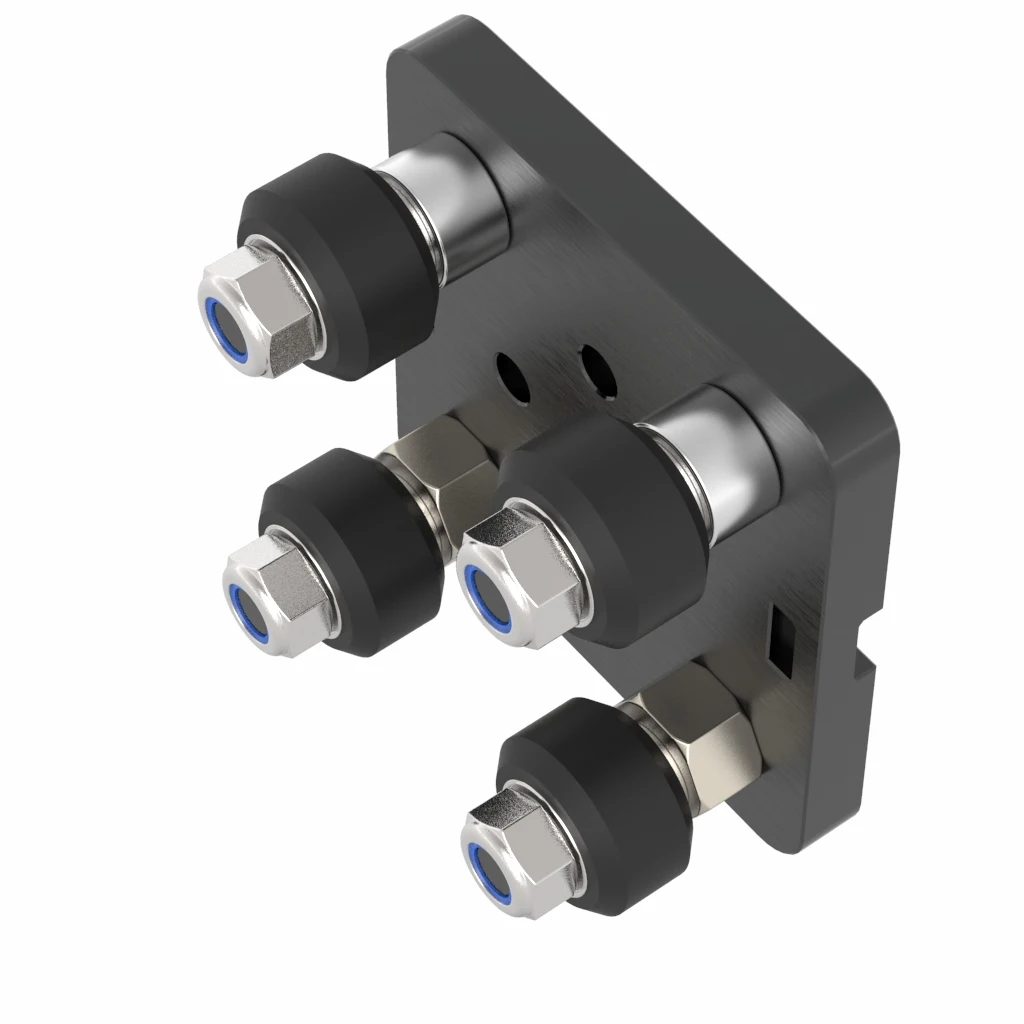 Piastra di scorrimento speciale Openbuilds Mini V Gantry Plate per profili in alluminio con scanalatura a V accessori per parti di stampanti 3D